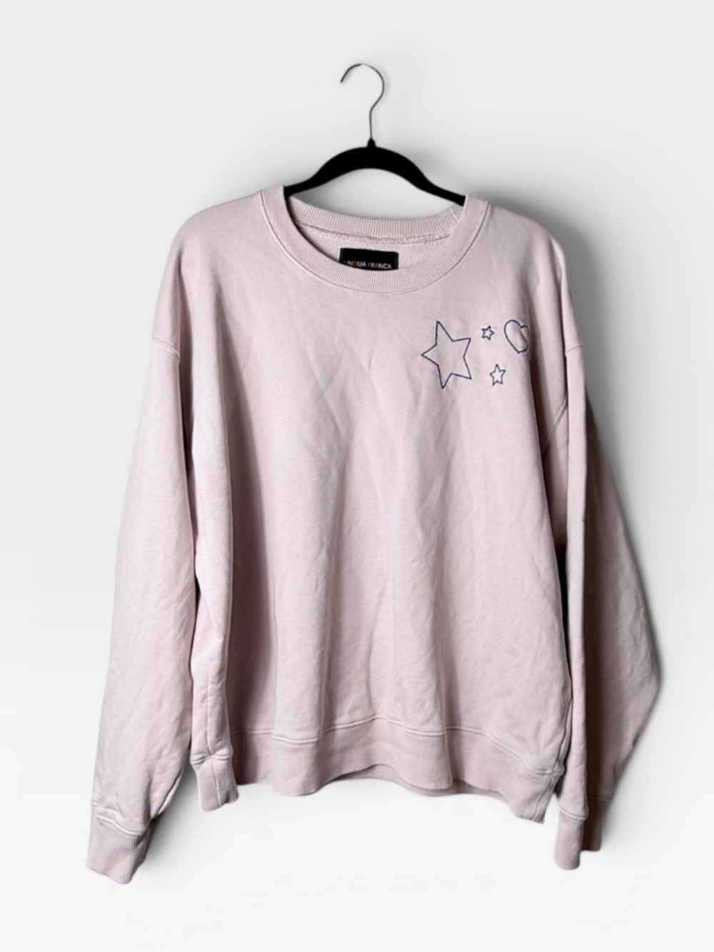Lingua Franca Star Sweater Size XL Organic Cotton Cozy Fall (H)